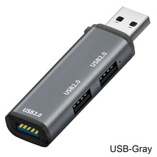Load image into Gallery viewer, USB 3.0 Splitter 3-port Hub Notebook Computer Usb Extender Mini One Drag Three Ports