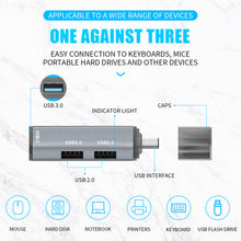 Load image into Gallery viewer, USB 3.0 Splitter 3-port Hub Notebook Computer Usb Extender Mini One Drag Three Ports