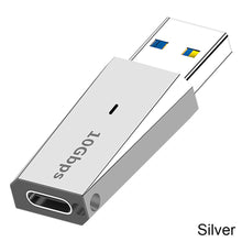 Load image into Gallery viewer, Usb To Type-c Female Adapter 10gbps High-speed Converter 3.1usb3.0 Revolution To C Female Zinc Alloy Otg