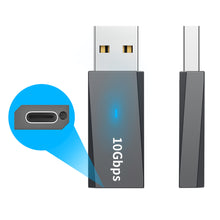 Load image into Gallery viewer, Usb To Type-c Female Adapter 10gbps High-speed Converter 3.1usb3.0 Revolution To C Female Zinc Alloy Otg