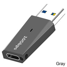 Load image into Gallery viewer, Usb To Type-c Female Adapter 10gbps High-speed Converter 3.1usb3.0 Revolution To C Female Zinc Alloy Otg
