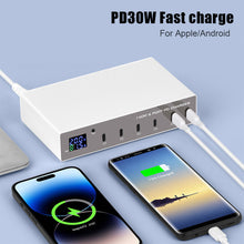 Load image into Gallery viewer, 140W LED Multi PD Charger 6 USB C Quick Charge 20W 30W TYPE-C Charging Station For iPhone 13 12 Samsung Xiaomi HUAWEI