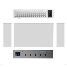 Load image into Gallery viewer, 140W LED Multi PD Charger 6 USB C Quick Charge 20W 30W TYPE-C Charging Station For iPhone 13 12 Samsung Xiaomi HUAWEI