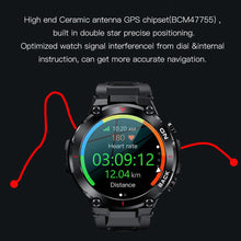 Load image into Gallery viewer, K37 Watch Men GPS Outdoor military Smart Watch Men Waterproof Watches Sport Fitness Smartwatch Men For xiaomi realme huawei