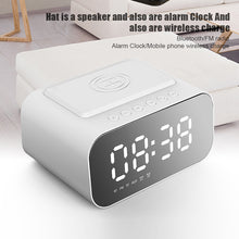 Load image into Gallery viewer, BT510 Wireless Bluetooth Speaker Charging 5W With LED Clock Alarm Function FM Radio Speaker