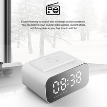 Load image into Gallery viewer, BT510 Wireless Bluetooth Speaker Charging 5W With LED Clock Alarm Function FM Radio Speaker