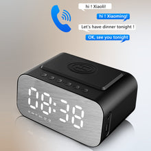 Load image into Gallery viewer, BT510 Wireless Bluetooth Speaker Charging 5W With LED Clock Alarm Function FM Radio Speaker