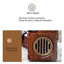 Load image into Gallery viewer, American Retro Wireless Bluetooth Speaker Portable Subwoofer Mini Fm Radio Outdoor Small
