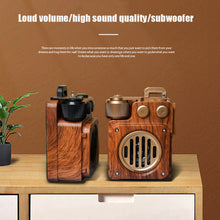 Load image into Gallery viewer, American Retro Wireless Bluetooth Speaker Portable Subwoofer Mini Fm Radio Outdoor Small