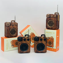 Load image into Gallery viewer, American Retro Wireless Bluetooth Speaker Portable Subwoofer Mini Fm Radio Outdoor Small