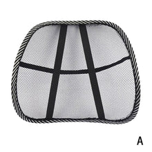 Load image into Gallery viewer, Universal Car Seat Office Chair Massage Back Lumbar Support Mesh Ventilate Cushion Pad Black Mesh Back Lumbar Cushion for Car Driver