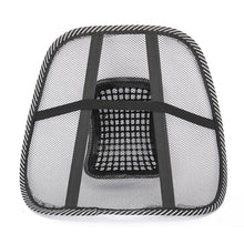 Load image into Gallery viewer, Universal Car Seat Office Chair Massage Back Lumbar Support Mesh Ventilate Cushion Pad Black Mesh Back Lumbar Cushion for Car Driver
