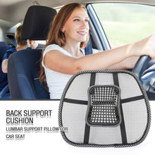 Load image into Gallery viewer, Universal Car Seat Office Chair Massage Back Lumbar Support Mesh Ventilate Cushion Pad Black Mesh Back Lumbar Cushion for Car Driver