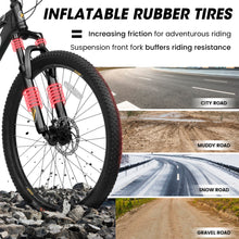 Load image into Gallery viewer, A26251      26 Inch Mountain Bike,21 Speed with High-Carbon Steel Frame Bike for Adults,Dual Disc Brake Mountain Bicycle for Men Womens Adult Bicycle
