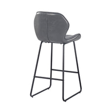 Load image into Gallery viewer, Set of 2, Leather Bar Chair with High-Density Sponge, PU Chair Counter Height Pub Kitchen Stools for Dining room,homes,bars, kitchens,Gray
