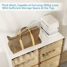 Load image into Gallery viewer, Portable Shoe cabinet Living Room,Stackable Storage Organizer Cabinet with Doors and Shelves,Shoe Box for Closet
