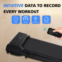 Load image into Gallery viewer, Walking Pad Treadmill Under Desk with Remote Control Portable Treadmill for Home Office Walking Jogging Machine 240 lb Capacity Black
