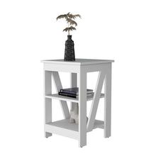 Load image into Gallery viewer, Clio Auxiliary Table, with two shelves
