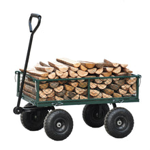 Load image into Gallery viewer, Wagon Cart Garden cart trucks make it easier to transport firewood (green)
