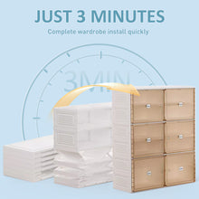Load image into Gallery viewer, Portable Shoe cabinet Living Room,Stackable Storage Organizer Cabinet with Doors and Shelves,Shoe Box for Closet
