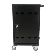 Load image into Gallery viewer, Mobile Charging Cart and Cabinet for Tablets Laptops 30-Device With Combination Lock--Black
