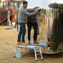 Load image into Gallery viewer, Work Platform Aluminum Portable Bench Folding Ladder ANSI Capacity 225 LBS 40"
