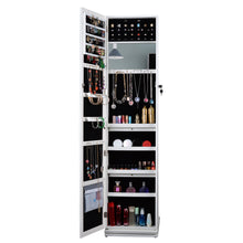 Load image into Gallery viewer, Full Length Mirror 360° Swivel Jewelry Cabinet
