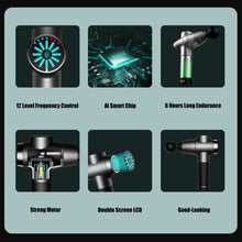 Load image into Gallery viewer, Massage Gun for Home Gym Fascial Gun Muscle Massager with 6 Massage Heads and Carry Bag
