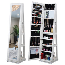 Load image into Gallery viewer, Full Length Mirror 360° Swivel Jewelry Cabinet
