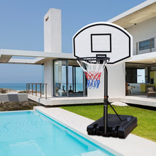 Load image into Gallery viewer, Portable Poolside Basketball Hoop System Basketball Hoop for Pool Height Adjustable 3.1ft-4.7ft with 36" Backboard for Indoor Outdoor Use

