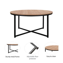 Load image into Gallery viewer, Modern Round Metal Coffee Table
