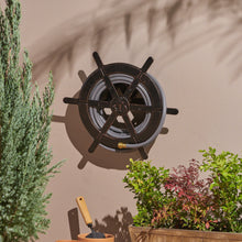 Load image into Gallery viewer, VANORA 20" HOSE HOLDER, Outdoor Shiny Copper Aluminum Ship Wheel Hose Holder
