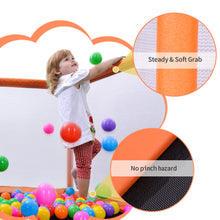 Load image into Gallery viewer, 55'' Toddlers Trampoline with Safety Enclosure Net and Balls, Indoor Outdoor Mini Trampoline for Kids
