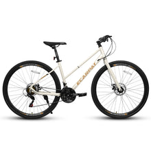 Load image into Gallery viewer, A28250 700C Road Hybrid Bike for Adult , 21-Speed Road Bike Road Bicycle Carbon Steel Frame/Dual-Disc Brakes/Multiple Colors
