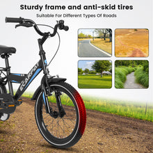 Load image into Gallery viewer, A14115 Kids Bike 14 inch for Boys &amp; Girls with Training Wheels, Freestyle Kids' Bicycle with fender and carrier.
