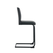 Load image into Gallery viewer, Black PU Chair Barstool Dining Counter Height Chair Set of 2
