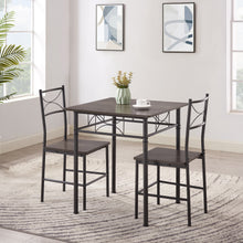 Load image into Gallery viewer, 3-Piece Kitchen Dining Room Table Set Grey Chair
