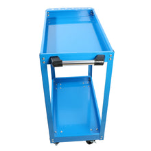 Load image into Gallery viewer, Tool Cart on Wheels,  Heavy Duty Steel Utility Cart w/Lockable Wheels, 400 LBS Capacity Industrial Service Cart for Garage, Warehouse, Workshop (Two-layer Bright Blue)
