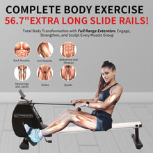 Load image into Gallery viewer, Rowing Machine 264 LBS Weight Capacity Foldable Rower for Home Use with Comfortable Seat Cushion
