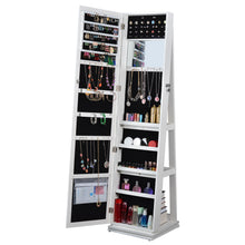 Load image into Gallery viewer, Full Length Mirror 360° Swivel Jewelry Cabinet
