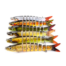 Load image into Gallery viewer, Pike Fishing Lures Artificial Multi Jointed Sections Hard Bait Trolling Pike Carp Fishing Tools
