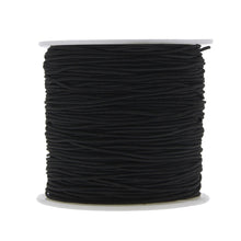 Load image into Gallery viewer, 109 Yards Black Elastic Beads Line Thread Cord String For DIY Necklace Bracelet Jewelry Accessories 1mm
