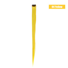 Load image into Gallery viewer, Women 22" Clip On In Colorful Straight Synthetic Hair Toupee Highlight Hair Extension Hair Pieces
