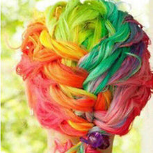 Load image into Gallery viewer, Women 22" Clip On In Colorful Straight Synthetic Hair Toupee Highlight Hair Extension Hair Pieces
