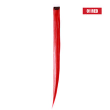 Load image into Gallery viewer, Women 22" Clip On In Colorful Straight Synthetic Hair Toupee Highlight Hair Extension Hair Pieces
