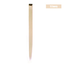 Load image into Gallery viewer, Women 22" Clip On In Colorful Straight Synthetic Hair Toupee Highlight Hair Extension Hair Pieces
