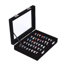 Load image into Gallery viewer, New Velvet Glass Jewelry Box Ring Earring Display Organizer Holder Storage Show Case

