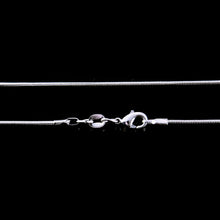 Load image into Gallery viewer, 925 Sterling Silver Plated 1.2mm DIY Snake Chain Charms Link Necklace for Jewelry Making 16-24 inch
