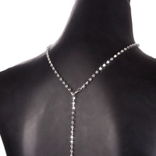 Load image into Gallery viewer, Fashion Women's Silver Shiny Crystal Rhinestone Double Front &amp; Back Body Chains Jewelry
