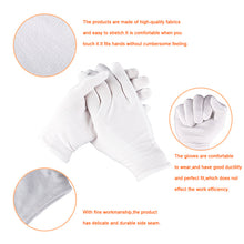 Load image into Gallery viewer, 1 Pair White Cotton Soft Gloves Coin Jewelry Silver Inspection Work Gloves 8.5"
